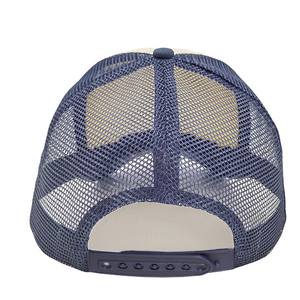 5 Panel Canvas Mesh Trucker <b>Hat</b> Custom Logo Embroidery Unisex Polyester <b>Summer</b> Sports Cap Wholesale - Product Image 3
