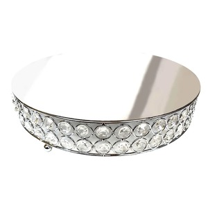 Round Stone <b>Cake</b> <b>Stands</b> With Gold Base 2 Piece <b>Set</b> Reusable - Product Image 6