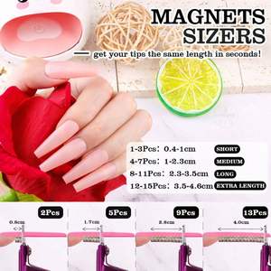 Cortauñas Ajustables Premium LUMINEX IMPEX Rojo Violeta con Imanes y Medidores para Herramientas de Perforación Corporal de Acero Inoxidable - Product Image 3