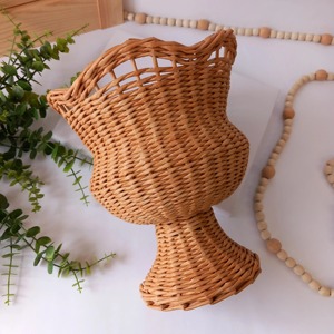Vase en rotin tressé fait main, parfait pour la maison, le bureau, le balcon et la décoration intérieure rustique, vente en gros en provenance d'Inde - Product Image 5