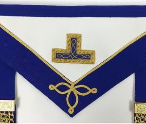 Ensemble complet de tablier et collier maçonniques provinciaux avec gants, écusson et bijou - Product Image 2