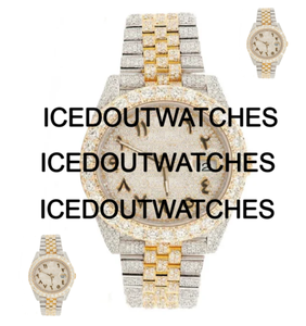 Montre automatique mécanique de luxe Hip Hop Sport pour homme, sertie de moissanite, boîtier et bracelet en acier inoxydable, étanche 10 bars - Product Image 2