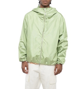 2025 Best Selling Customized Hooded 100% Polyester Lightweight Windbreaker Jackets Casual Fashion Color <b>Block</b> Windbreaker Jacket - Product Image 2