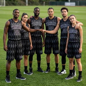 Nouvel ensemble d'uniformes de basketball pour hommes et femmes, maillot de compétition imprimé, été, pour enfants, camp d'entraînement, équipe - Product Image 4