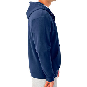 Sudadera con capucha para hombre con cremallera completa, 320 GSM, mezcla de algodón, impresión personalizada, suave y gruesa, para exteriores y gimnasio. - Product Image 3