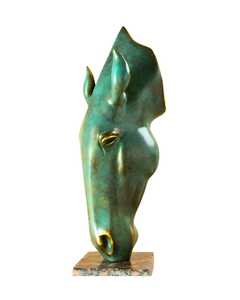 Asthet Modern & Wild Geometric Red Panther Brass Sculpture Handmade Eco-Friendly Durable Pop Art Floor Decor Living Room - Product Image 1