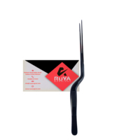 Pince de cuisine professionnelle pour barbecue, antiadhésive, facile à nettoyer, 20 cm, couleur verte, en acier inoxydable résistant à la chaleur