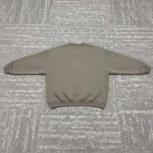 Sudaderas de Hombre de Alta Calidad con Hombros Caídos, Cuello Redondo, Color Sólido, Estilo Casual para Exteriores, Lavadas, Holgadas, Básicas - Product Image 6