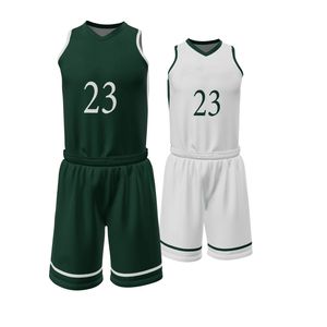 Ensemble de maillots de basket personnalisés par sublimation, sans manches, séchage rapide, uniforme d'équipe, vêtements de sport, fabricant OEM ODM, vente en gros - Product Image 1