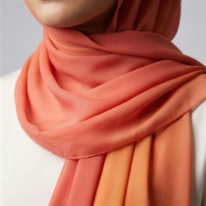 Hiyab de Chifón de Color Sólido para Mujer, Transpirable, para Uso Diario, Pañuelo Étnico de Oriente Medio - Product Image 1