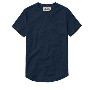 Camiseta de Manga Corta con Cuello Redondo, 100% Algodón de Alta Calidad, Dobladillo Curvo, Logotipo Frontal, Transpirable, Marca Privada, Venta al Por Mayor - Product Image 1