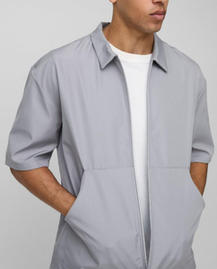 Conjunto Deportivo Ligero con Capucha para Hombre, Diseño 2 en 1, Chaqueta con Cremallera de Manga Larga, Pantalones Cortos con Bolsillos Laterales, Transpirable, Deportivo e Informal - Product Image 6