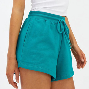 Shorts Bermuda en coton uni avec cordon de serrage à la taille et poches latérales, vêtements décontractés pour hommes - Product Image 3