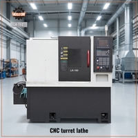 Tour CNC à tourelle avec banc incliné à 30 degrés et base en fonte HT300 pour petites pièces de soupapes et barres de 45 mm