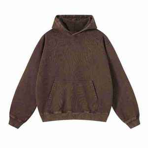 Sudadera con capucha personalizada al por mayor para hombre, 280 g/m², algodón, felpa, lavado ácido, para marcas de ropa urbana estadounidenses, proveedor mayorista - Product Image 3