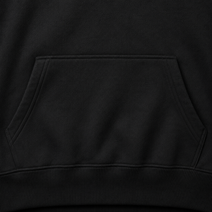 Sudadera con Capucha Negra para Hombre Ascend, Corte Regular, Logotipo Bordado, Bolsillo Delantero, Informal, de Forro Polar, para Otoño - Product Image 5