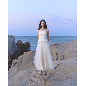 Falda Midi de Tul Elegante para Mujer, Cintura Ajustada, ODM, Primavera/Verano, Malla Brillante, Nueva Colección, Faldas Largas - Product Image 3