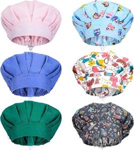 Unisex Bouffant Work Cap Adjustable Surgical Hair <b>Net</b> Polyester Elastic Headwear for Hospital <b>Kitchen</b> Beauty Salon - Product Image 1