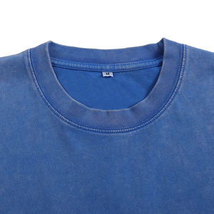 Custom Acid Wash Heavyweight Vintage Soft Cotton <b>T</b>-Shirts for Men OEM Manufacturer Boxy Design Silk Screen Printing Bulk - Product Image 5