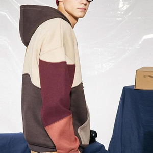 Sudadera con Capucha Personalizada para Hombre y Mujer, Bordada, 100% Algodón, Invierno, Bloques de Color, Cierre de Cremallera, Resistente al Viento - Product Image 6