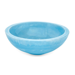 Tazón Azul de Resina con Esmalte Agrietado, Diseño Moderno, Apto para Lavavajillas, para Frutas y Bocadillos, Uso Doméstico - Product Image 2