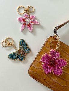 TIMELESS CRAFT Monedero Rectangular de Gato con Encanto de Luz, Hecho a Mano, Ecológico, con Bordado Clásico de Flor de Hibisco 3D y Cuentas de Vidrio - Product Image 4