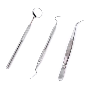 Kit de Examen Dental 3 Piezas |   Espejo para Blanqueamiento Dental, Removedor de Sarro y Pinzas |   Herramientas de Cuidado Bucal para Dentistas |   Set Profesional para Examen Dental - Product Image 3