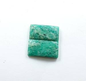 Amazonite naturelle en forme d'octogone, taille rose, calibrée, à dos plat, pierre précieuse naturelle disponible en différentes tailles pour bijoux en argent. - Product Image 2