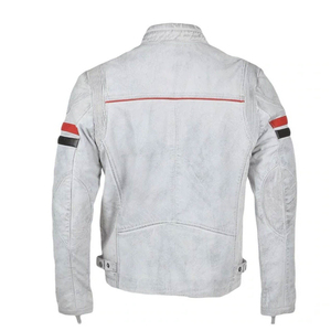 Vestes en cuir pour hommes, design personnalisé, prix de gros, meilleure qualité, vente chaude, vestes en cuir pour motards professionnels - Product Image 2