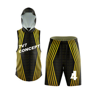 Tenue de football américain pour hommes, équipement de tournoi 7v7, qualité supérieure, uniforme 7 sur 7 fabriqué en usine, design d'uniforme 7v7, uniforme à drapeaux - Product Image 2