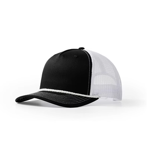 หมวกแก๊ปปักโลโก้แบบกำหนดเอง 5 ชิ้น ผ้าฝ้ายสองสี ปรับขนาดได้ เหมาะสำหรับกีฬาวิ่ง เบสบอล ปีกโค้ง ด้านหลังเป็นตาข่าย - Product Image 3