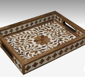 High on Demand Natural Wooden Serving Tray Kitchen Heat Resistant Food Beverage Holder for Home Restaurant At Reasonable Price - Product Image 5