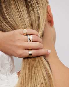2.5mm Pave Round Lab Grown Diamond Half Full Eternity Stackable Band Wholesale 14K Solid Gold <b>Dainty</b> Wedding <b>Rings</b> Factory Price - Product Image 5