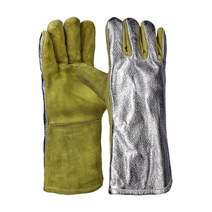 Gants de soudure en cuir de vachette de qualité supérieure, résistants à l'abrasion, pour travaux lourds, protection personnelle, gants de barbecue - Product Image 6