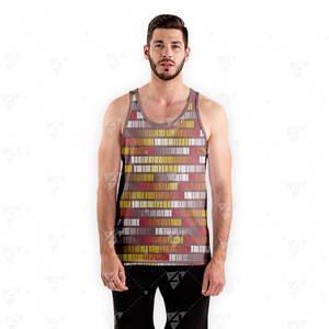 เสื้อกล้ามผู้ชายคุณภาพสูง น้ำหนักเบา ผ้าฝ้ายนุ่ม ระบายอากาศได้ดี แห้งเร็ว เป็นมิตรกับสิ่งแวดล้อม ลายพิมพ์ - Product Image 3