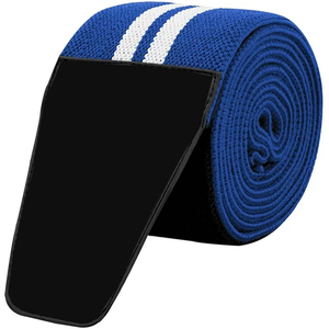Hot Sale High Quality Adjustable Non-Slip Neoprene Unisex <b>Knee</b> <b>Wraps</b> Custom Logo Fitness Safety Bodybuilding Weight Lifting - Product Image 4