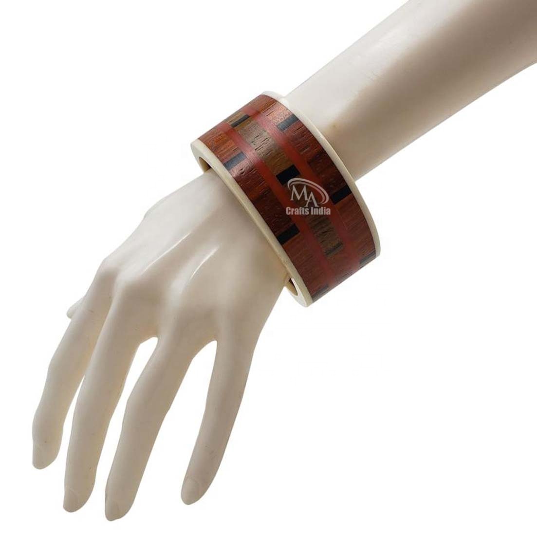 resin carved chunky bangles bak