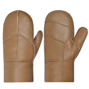 Gants de ski professionnels en cuir de chèvre, doux, durables et respirants, pour l'hiver et les activités de plein air, fournis directement par l'usine. - Product Image 1