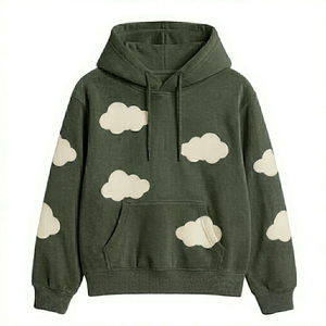 เสื้อฮู้ดปักลายผู้หญิง รุ่นใหม่มาแรง ขายดีที่สุด ผ้าฝ้าย 100% เนื้อนุ่ม เสื้อฮู้ดแบบสวมหัว รับทำโลโก้ OEM ขั้นต่ำสั่งซื้อน้อย - Product Image 1