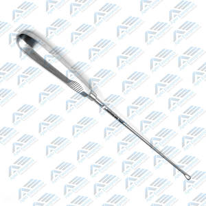 Cureta uterina Recamier de 5 Mm, instrumentos de Ginecología de eje maleable afilado de 12,5 pulgadas, acero inoxidable con vástago rígido - Product Image 2