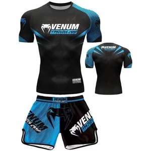 Ensemble de vêtements de sport pour hommes, femmes et enfants, t-shirt de gym, tenue d'entraînement de boxe, ensemble de vêtements de sport MMA, vêtements de fitness - Product Image 6
