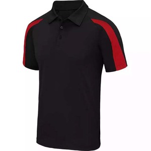 Camiseta de Rugby de Manga Corta para Hombre, Personalizada con Impresión a Color, Paneles Rojos en los Hombros, Absorbe la Humedad, Corte Regular, para Todas las Temporadas - Product Image 4
