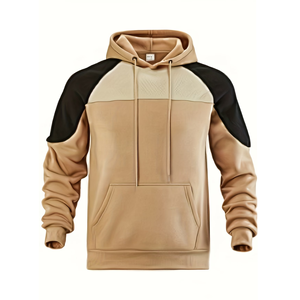 Sweat à capuche pour homme de haute qualité, 100% coton polyester, respirant, prix de gros, personnalisable, poches avant - Product Image 2
