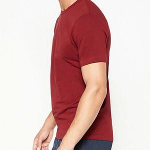 Hot Selling Men’s Red Cotton T-<b>Shirt</b> Short Sleeve Crew Neck Slim Fit Soft Jersey Casual Summer Fashion Top Manufacturer - Product Image 4
