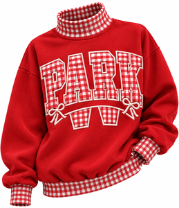 Pull-over streetwear en molleton de coton surdimensionné pour femme, col montant, personnalisé avec logo brodé ou imprimé, vente en gros - Product Image 5