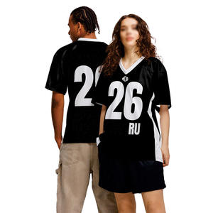 Camiseta de Fútbol Americano Personalizada de Malla Unisex con Cuello en V, Transpirable, para Entrenamiento, con Estampado de Fútbol, Fabricante de Ropa al por Mayor OEM - Product Image 3