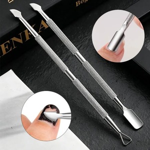 BAFA SURGICAL INSTRUMENTS Empujador de Cutículas y Pulidor de Uñas de Acero Inoxidable de Doble Punta - Herramienta de Manicura Duradera y Reutilizable de Doble Cabeza - Product Image 3