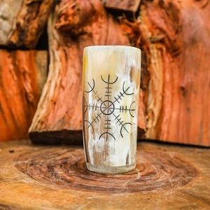 Handmade Best Quality Buffalo Drinking Horn Shot Glass Unique Carved Viking Animal Style <b>Cup</b> <b>for</b> Home Decoration - Product Image 4