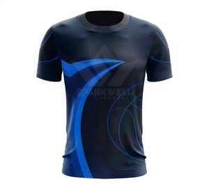 Maillot de football sublimé pour homme, imprimé géométrique, col rond, manches courtes, évacuation de l'humidité, séchage rapide, polyester, uniforme d'équipe personnalisé - Product Image 1