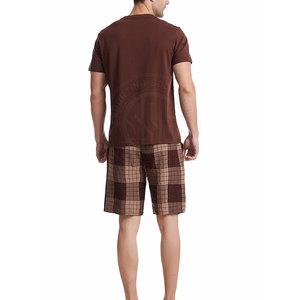 Ensembles courts pour hommes en mélange de coton doux, tenue à manches courtes pour un confort quotidien - Product Image 4